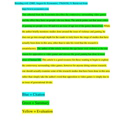 Does An Annotated Bibliography Need Conclusion Example Examples Format Sample Citation Write Template