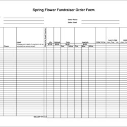 Superior Blank Fundraiser Order Form Template Admin March Free Download Imposing Regarding