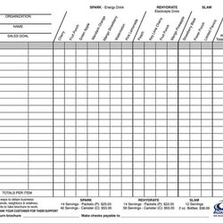 Fundraiser Order Templates Word Excel Samples Form Template
