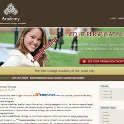 Best Free Blogger Templates For Education Sites Providing Academy