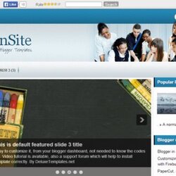 Superior Best Free Responsive Blogger Templates For Education Sites
