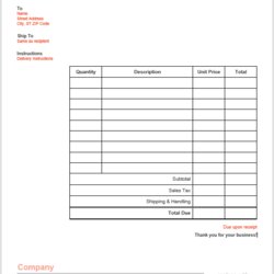 Eminent Free Invoice Templates Word For Download Template Business Microsoft Downloads Maker Format Link