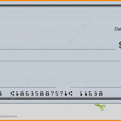Preeminent Editable Blank Check Template Free Download With Regard To