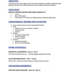 Superlative High School Resume Templates For Students And Teens Template Select Choose Board Building