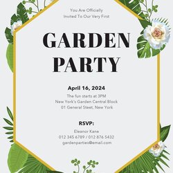 Capital Party Invitation Template Free Lovely Garden