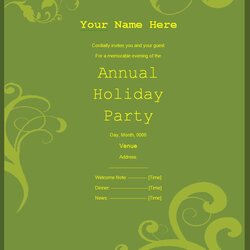 Great Party Invitation Templates Professional Word Retirement Template