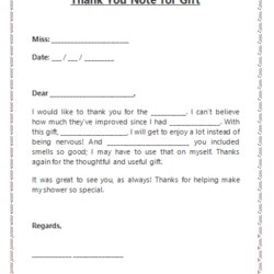 High Quality Thank You Note Template Free Word Templates Formal