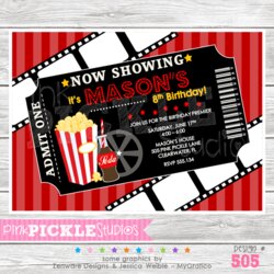 Perfect Movie Ticket Personalized Party Invitation