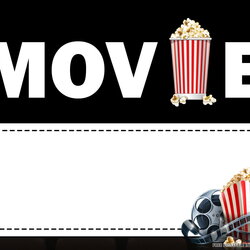 Matchless Free Printable Movie Invitation Templates Download Hundreds Popcorn Invites Automatically Birthday