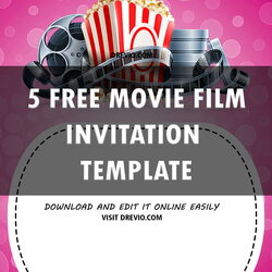 High Quality Movie Ticket Birthday Invitations Template Free Collection Invitation Printable Templates Party