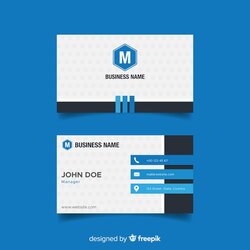 Perfect Free Vector Business Card Template Ready Print