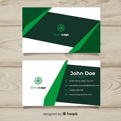 Outstanding Free Vector Business Card Template Ready Print