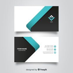 Terrific Free Vector Business Card Template