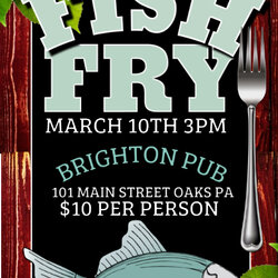 Fish Fry Template Templates Poster Flyer Event Posters Ts