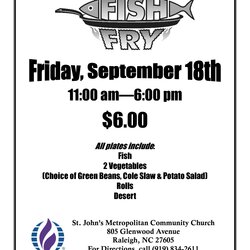 Free Fish Fry Flyer Templates Poster Church Printable Template Flyers Dinner Fried Fundraiser Fundraisers