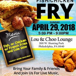 Superior Fish Fry Flyer Template Inspirational Family Created By Chicken Fried Flyers Dinner Templates Choose