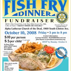 Sterling Free Fish Fry Flyer Template Of