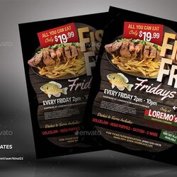 Supreme Fish Fry Flyer Templates Template Fried River Graphic Choose Board