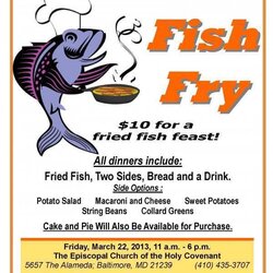 Fish Fry Flyer Template Free Cards Design Templates Fundraiser Invitations Customize Flyers Document Blank