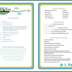 Cool Free Printable Event Program Template Word Example Of