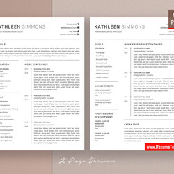 Capital For Mac Pages Clean Resume Template Cover Vitae Curriculum Professional Modern Creative Simple