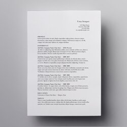Spiffing Free Mac Pages Resume Templates Orig