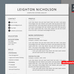 Worthy For Mac Pages Simple Template Resume Curriculum Vitae Minimalist Instant Clean Editable Winning Job