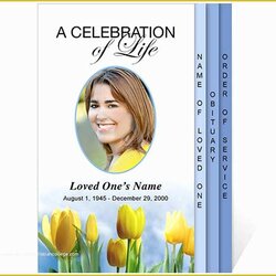 Free Celebration Of Life Program Template Templates New Funeral Are Now Available At The