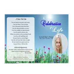 Wonderful Template Free Printable Celebration Of Life Invitations