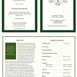 Fantastic Celebration Of Life Program Template New Images About Funeral