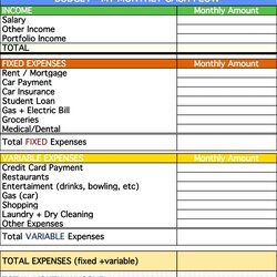 Fantastic Free Monthly Budget Template Excel Statement Budgeting Budgets
