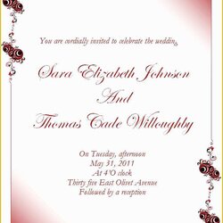 Swell Microsoft Word Invitation Templates Free Of Invitations Wedding Template Downloads Party Business Card