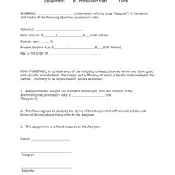 Free Promissory Note Templates Forms Word