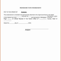 Very Good Simple Promissory Note Template Sample Notary Sponsorship Basic Example Form Image
