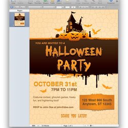 Perfect Halloween Party Invitation Template Invitations Pages Cart Flyers