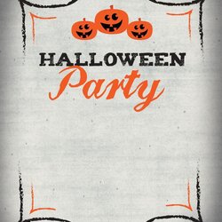 Terrific Fine Halloween Party Invitation Template That You Must Know Re In