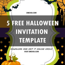 Matchless Free Printable Halloween Birthday Party Invitation Templates Download Invitations