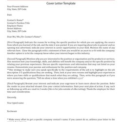 Worthy Cover Letter Template