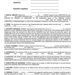 Supreme Apartment Rental Lease Form Residential Agreement Template Room