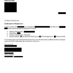 Very Good Employment Letter Format For Spouse Visa