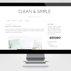 The Highest Quality Free Responsive Blogger Template Clean And Simple