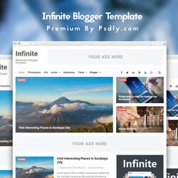 High Quality Premium Responsive Blogger Template Free Download Printable Templates Infinite Version