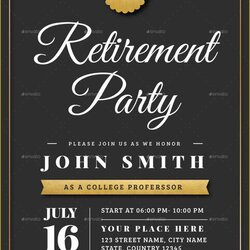 Wizard Free Retirement Templates For Flyers Best Professional Announcement Invite Throughout Party Template