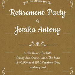 Admirable Retirement Party Invitation Template Microsoft In Invitations Ms