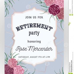 Excellent Retirement Party Invitation Template Templates Needs Imposing Image