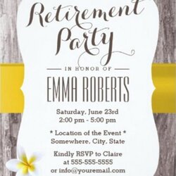 Eminent Retirement Party Invite Template Invitation Templates Flyer Background Card Word Invitations Wood
