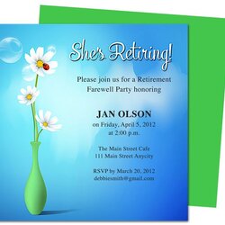 Fine Pin On Printable Retirement Party Invitations Appealing Farewell