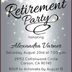 Great Office Retirement Party Invitation Wording Invitations Resume Flyers