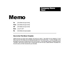 Great Business Memo Templates Format Samples In Word Template