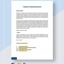 Exceptional Free Memorandum Samples In Ms Word Formal Sample Memo Template Example Templates Examples